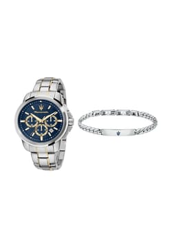 MASERATI ساعة أنالوج بسوار ستانلس إستيل للرجال