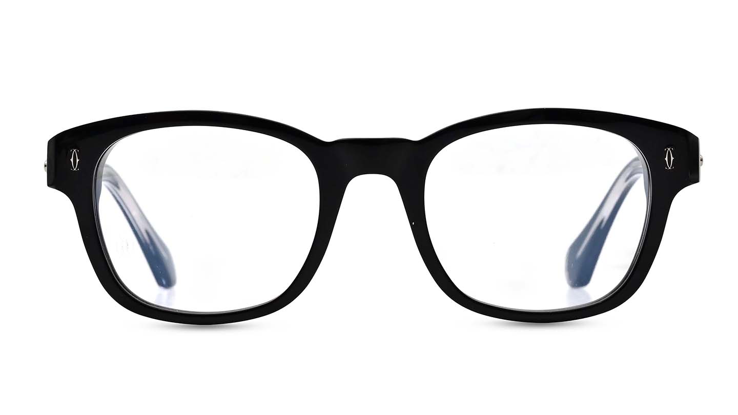 Cartier black frame online glasses