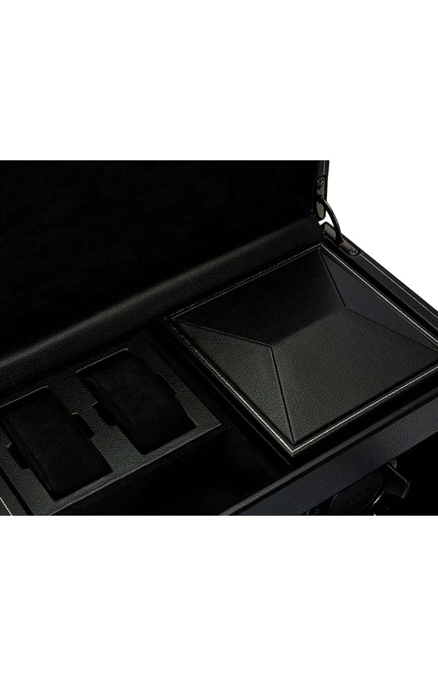 WOLF BRITISH RACING DOUBLE WATCH WINDER WITH STORAGE