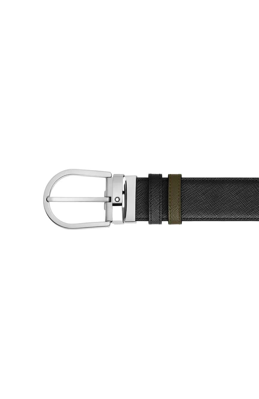 Montblanc Horseshoe 35 mm Reversible Belt in Sartorial Leather