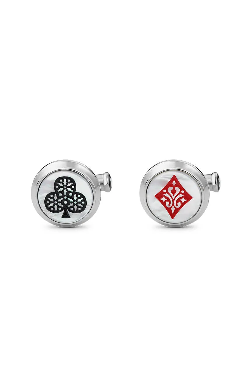 

Montblanc | Meisterstuck Tribute to the Book Around the World in 80 Days Ace of Club & Ace of Diamond Cufflinks