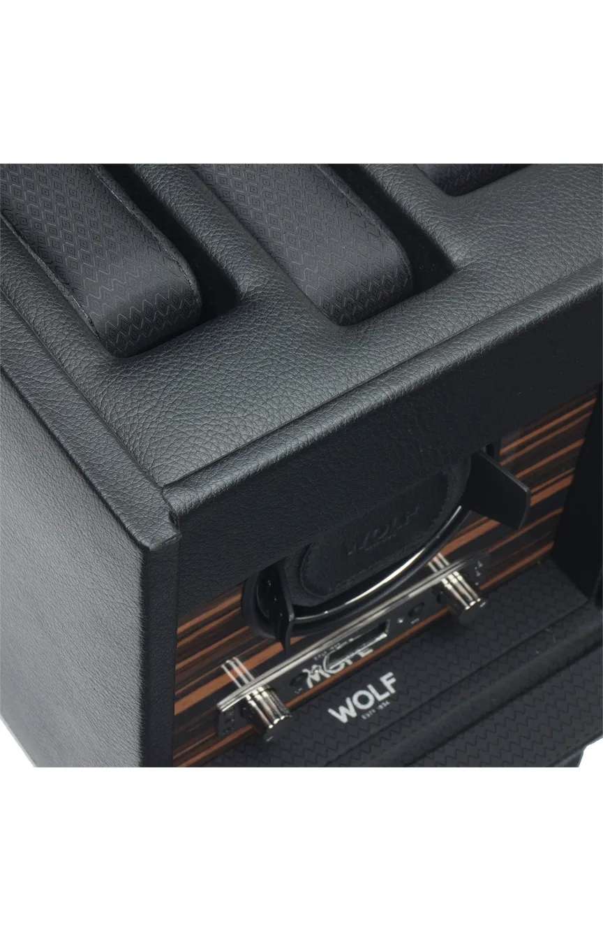 وولف علبة رودستر لساعة واحدة مع مساحة للتخزين