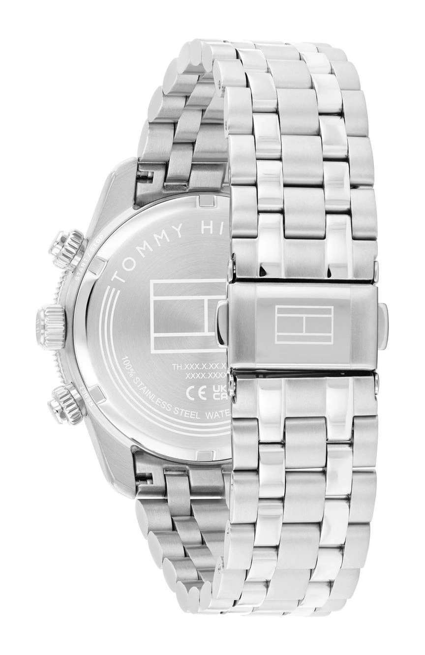 تومي هيلفجر ساعة تومي هيلفيجر Th85 بميناء مستدير مقاس 41 مم وسوار ستانلس إستيل للرجال