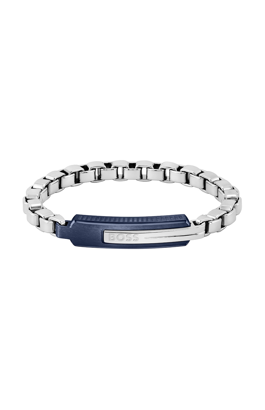 Hugo boss deals mens silver bracelet