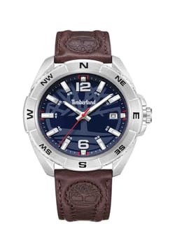 Timberland ساعة كوارتز بسوار جلد للرجال