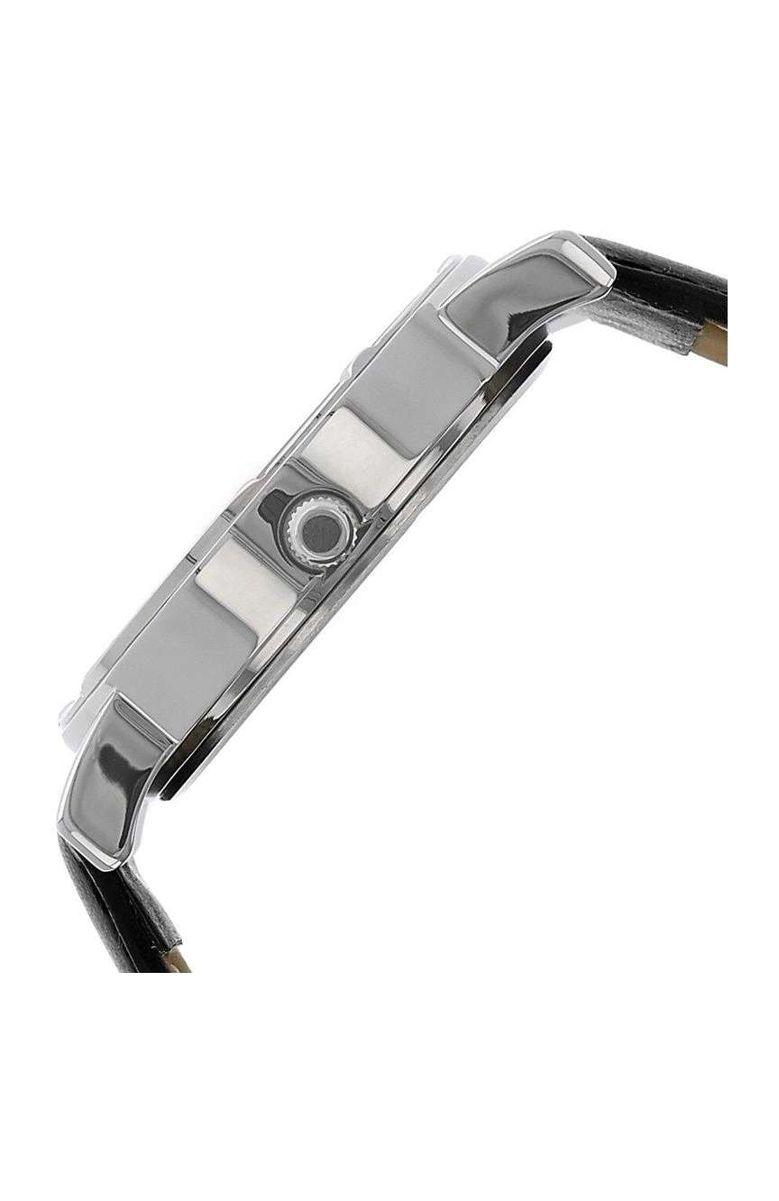 Titan Quartz Analog Silver Dial Leather Strap Watch for Men