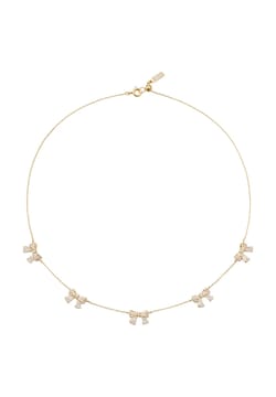 Numbering Pave Ribbon Necklace