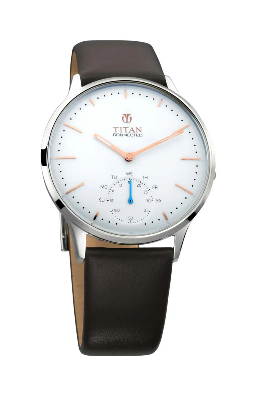 

Titan | Titan Quartz Analog White Dial Leather Strap Watch for Men