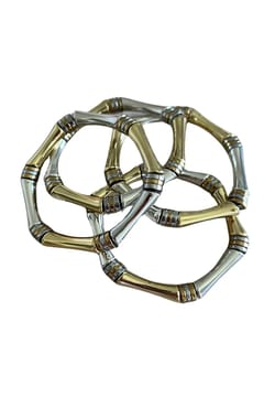 Colette Market Bamboo two tone hematite and resin bracelet