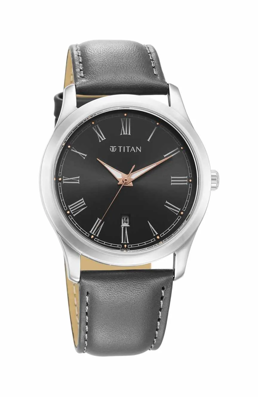 

Titan | Titan Quartz Analog with Date Anthracite Dial Watch for Men