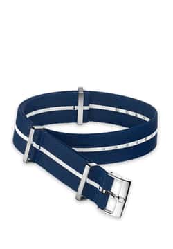OMEGA Polyamide, blue and white, Nato Strap