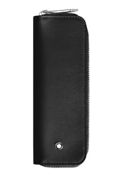 Montblanc 1 Pen Pouch with zip in Meisterstuck Leather