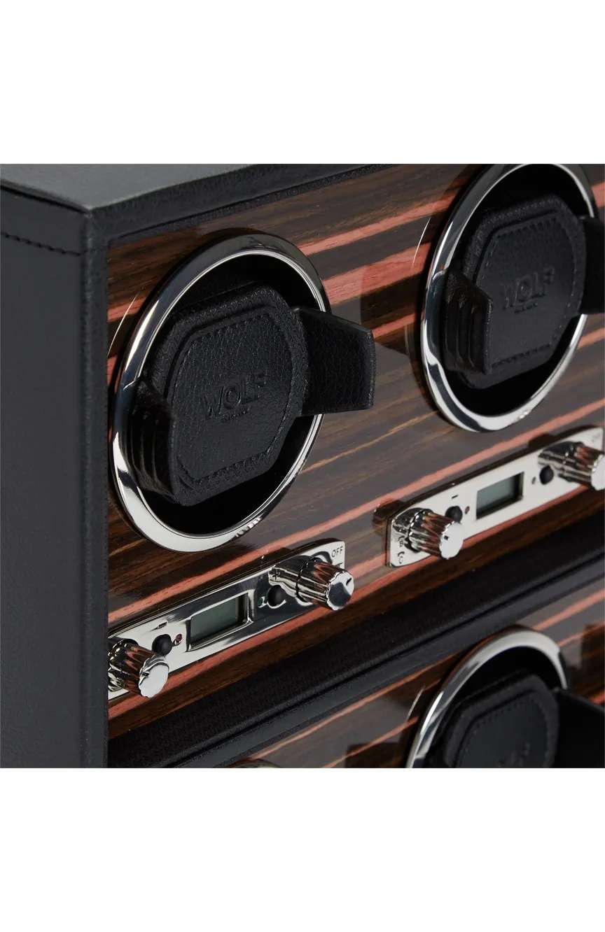 وولف علبة رودستر لـ 6 ساعات مع مساحة للتخزين