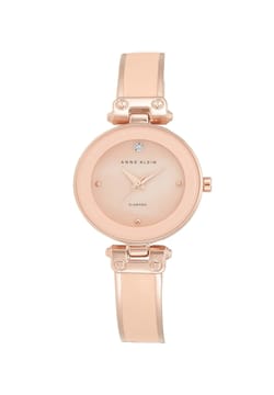 Anne Klein ساعة يد نسائية بسوار ستانلس ستيل بتقنية الكوارتز