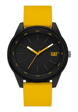 Cat Men's Quartz Rubber Strap