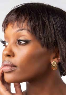 Fili Plaza Gold-plated bronze earrings