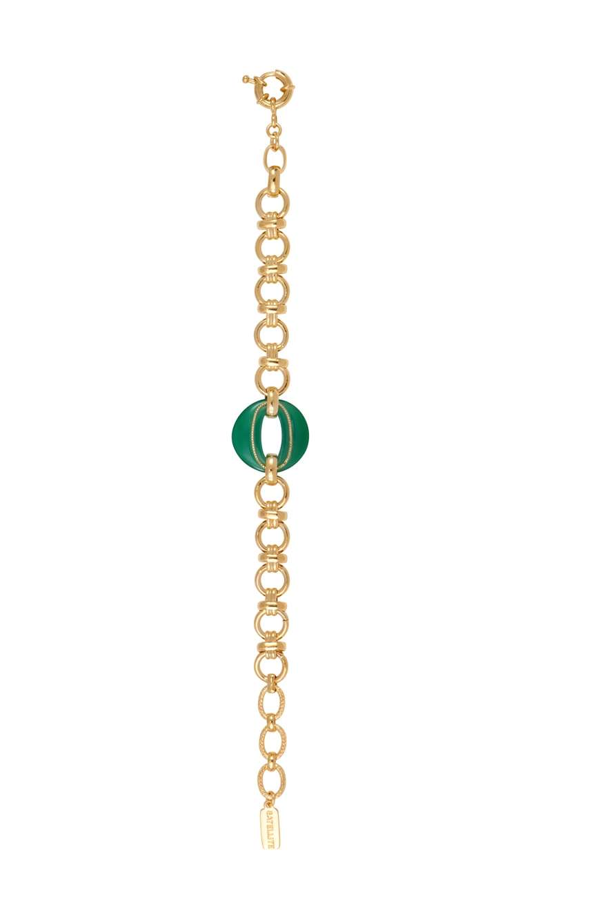 Satellite Masseria Link Chain Bracelet - Green