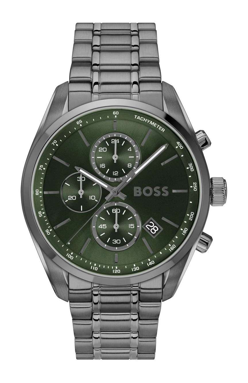 بوص ساعة بوص جراند بريكس 44 مستديرة بسوار من الفولاذ المقاوم للصدأ 44.5 مم للرجال