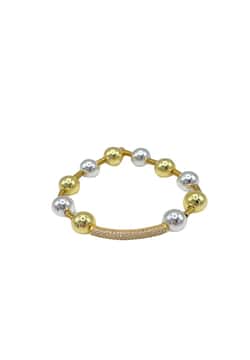 Colette Market Multi balls two tone bracelet with gold bar bracelet