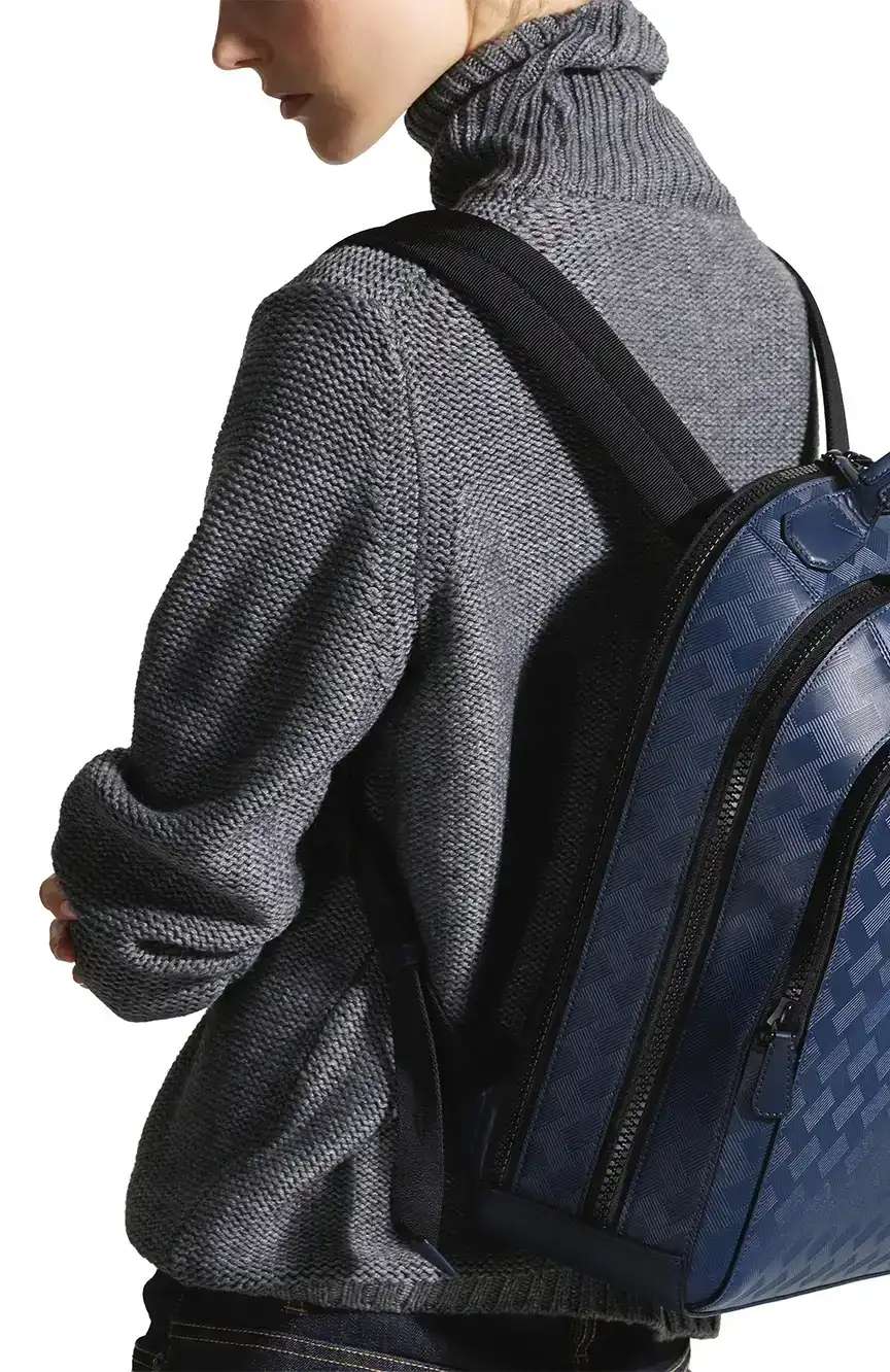 Montblanc Medium Backpack With 3 Compartments In Extreme Leather