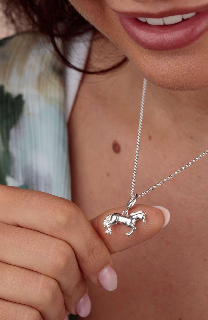 Lily Charmed Silver Horse Charm