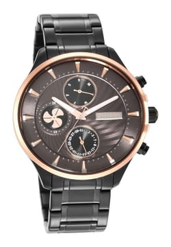 Titan Maritime Anthracite Dial Quartz Multifunction Stainless Steel Strap watch for Men