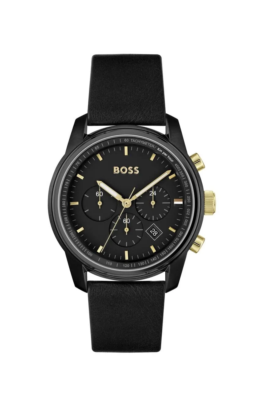 

Boss | BOSS MENS QUARTZ LEATHER WATCH - 1514003