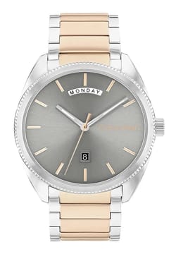 Calvin Klein ساعة كلفن كلاين كوارتز بلونين للرجال 25200449