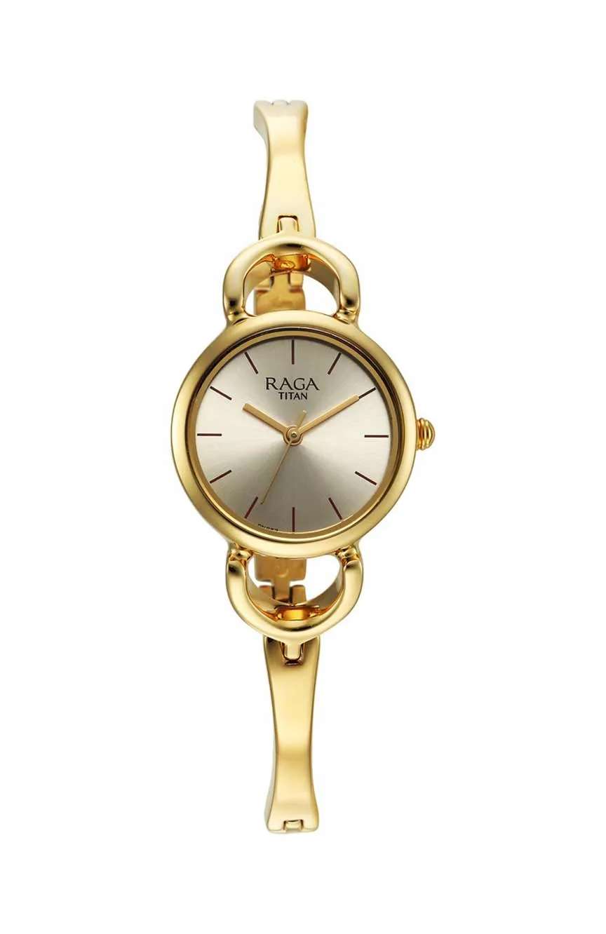 Titan Raga Champagne Dial Watch for Women