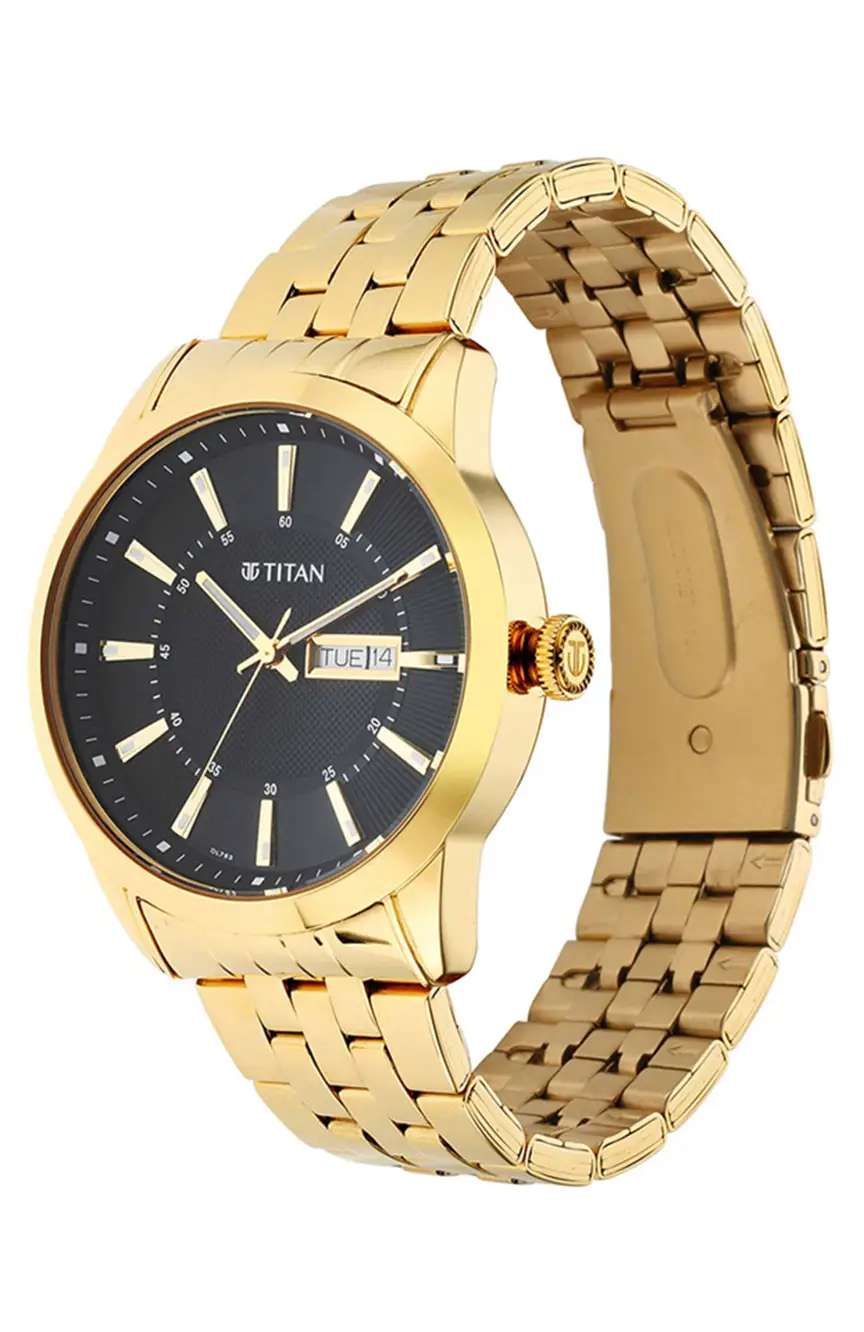 تيتان Regalia Opulent Champagne Dial Analog Stainless Steel Strap watch for Men