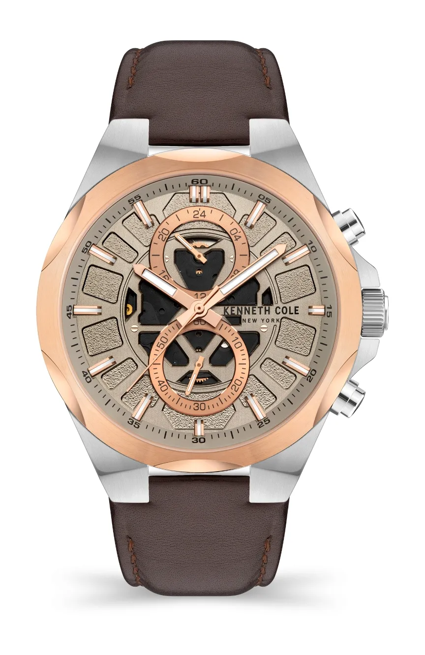 

Kenneth Cole | Kenneth Cole Mens Fashion Leather Quartz Watch KCWGF2130901