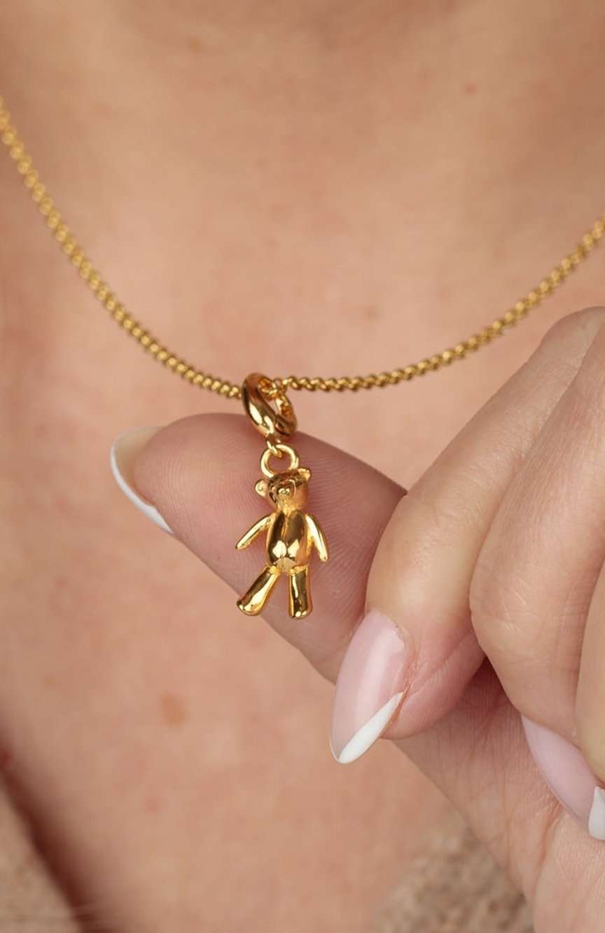 ليلي تشارمد Gold Vintage Teddy Bear Charm