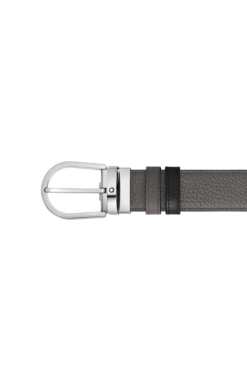 Montblanc Horseshoe 35 mm Reversible Belt in Grain Leather