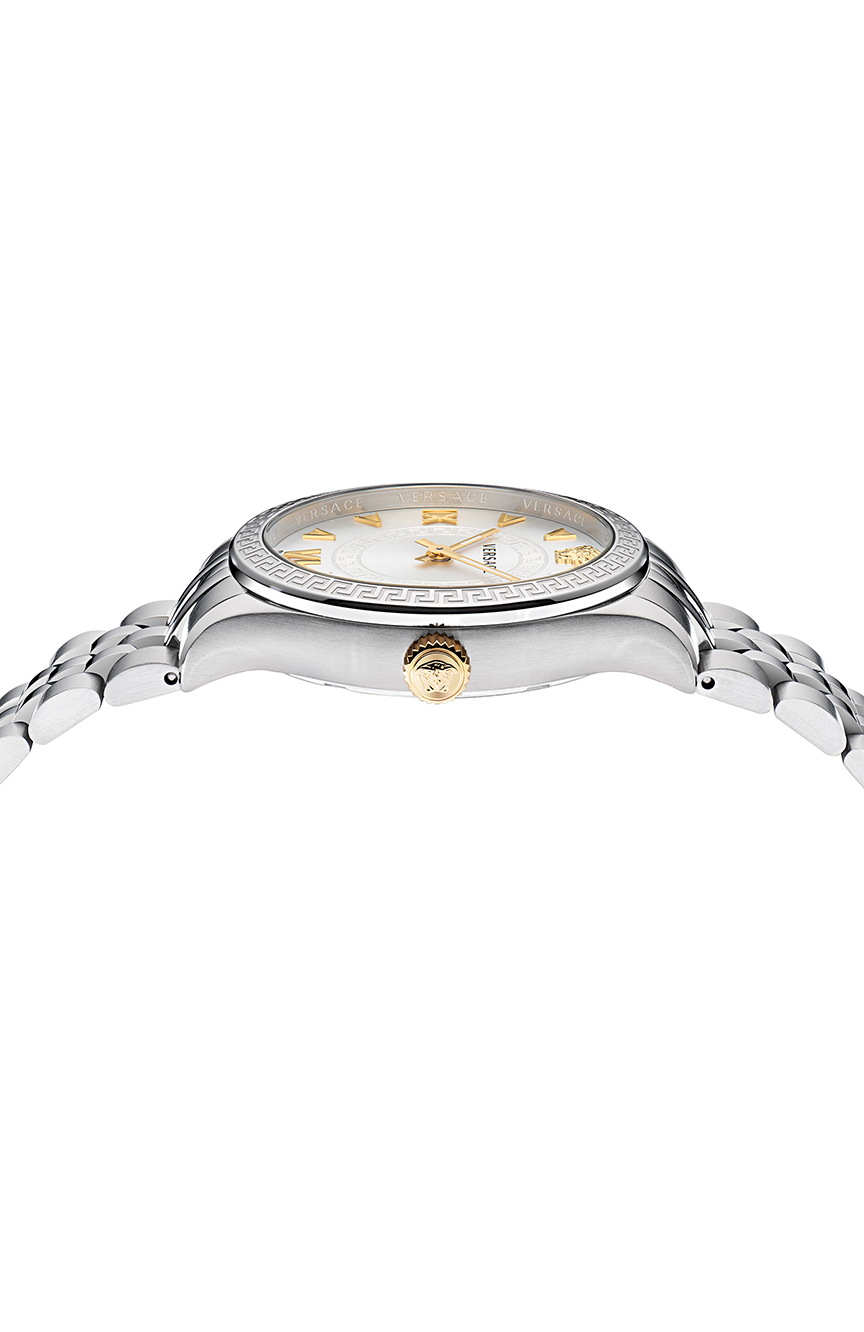 Versace Gray Stainless Steel Dress Watch