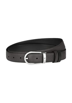 Montblanc Horseshoe 30 mm Reversible Belt in Grain Leather