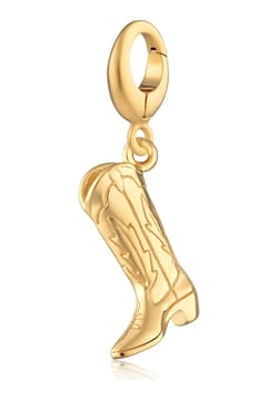Lily Charmed Gold Plated Cowboy Boot Charm