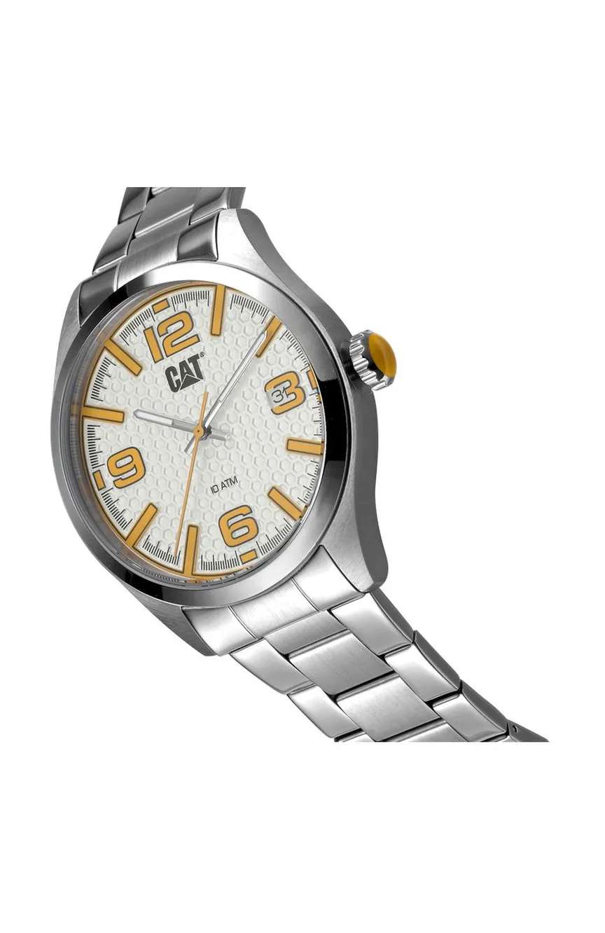 كات ساعة كوارتز بسوار ستانلس ستيل للرجال