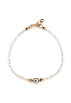 Mon Reve Phantom Heart Eye Pearl Necklace