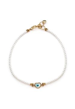 Mon Reve Phantom Heart Eye Pearl Necklace