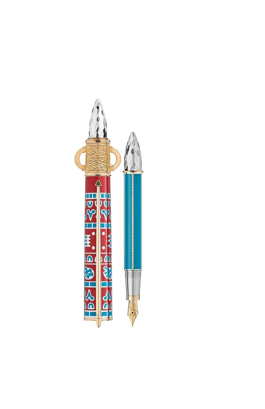 Montblanc Fountain Pen Patron Of Art Homage To Moctezuma I Limited Edition 888