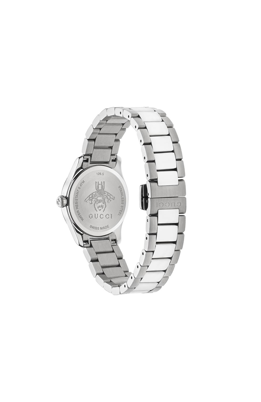 Gucci G Timeless Silver Dial Two Tone Steel Strap Watch For Women - YA1264074