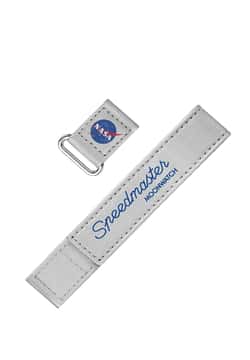 OMEGA 2 piece grey Speedmaster Moonwatch VELCRO strap