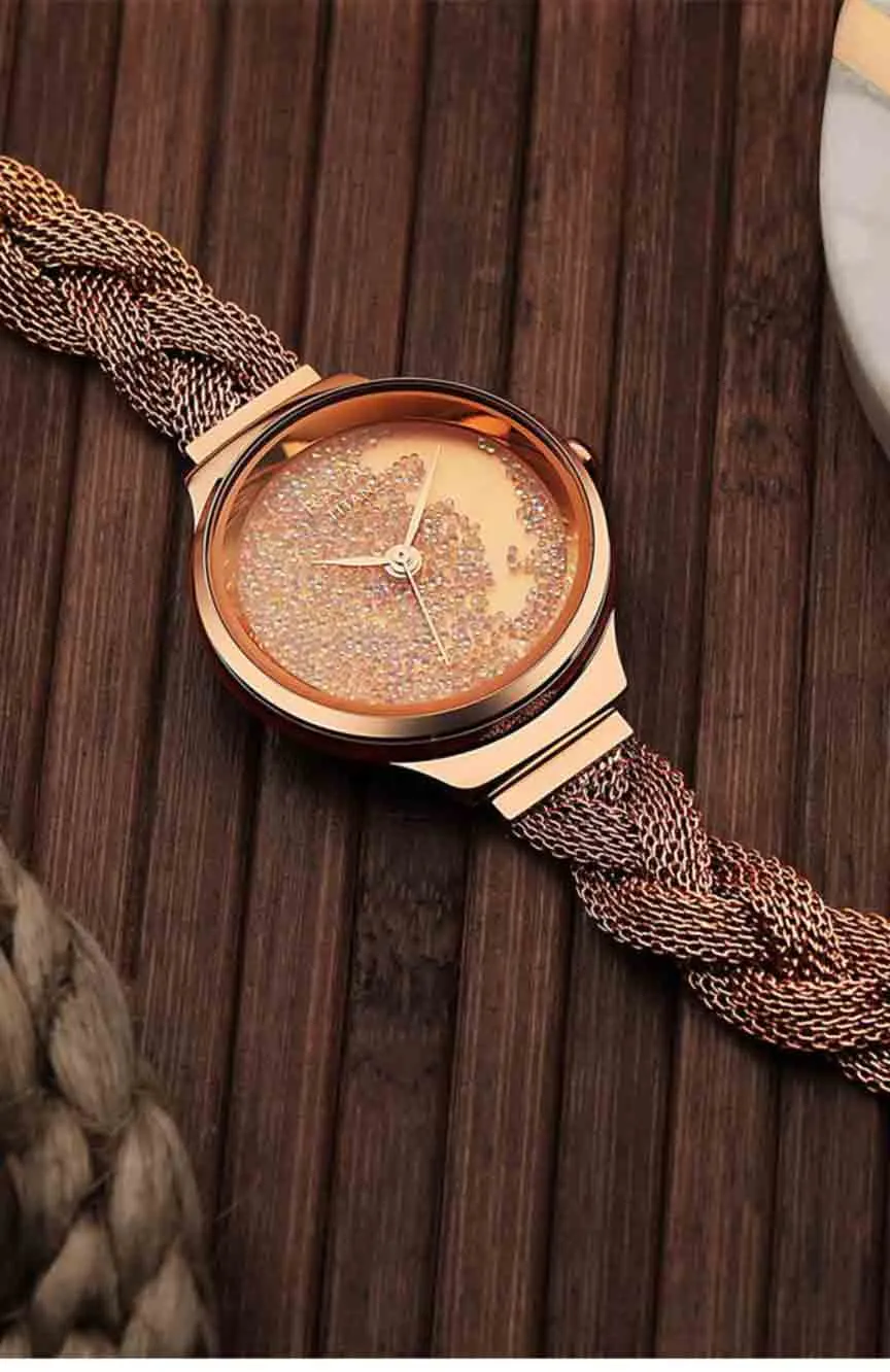 

Titan | Titan Raga Delight Rose Gold Dial Women Watch With Stainless Steel Strap