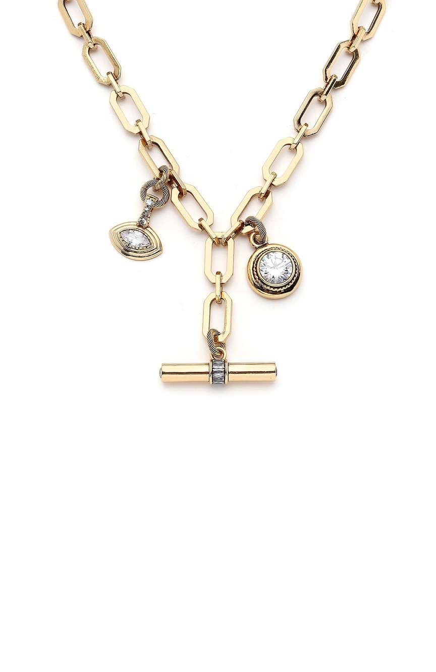Mon Reve Gold Plated Chain Charm Necklace