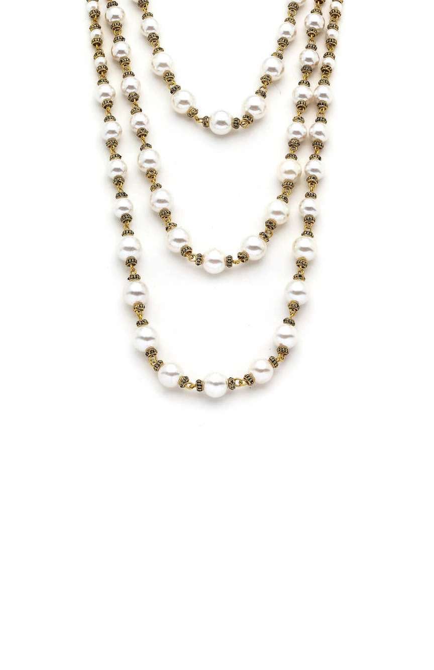 Mon Reve Multi Strand Long Pearl Necklace