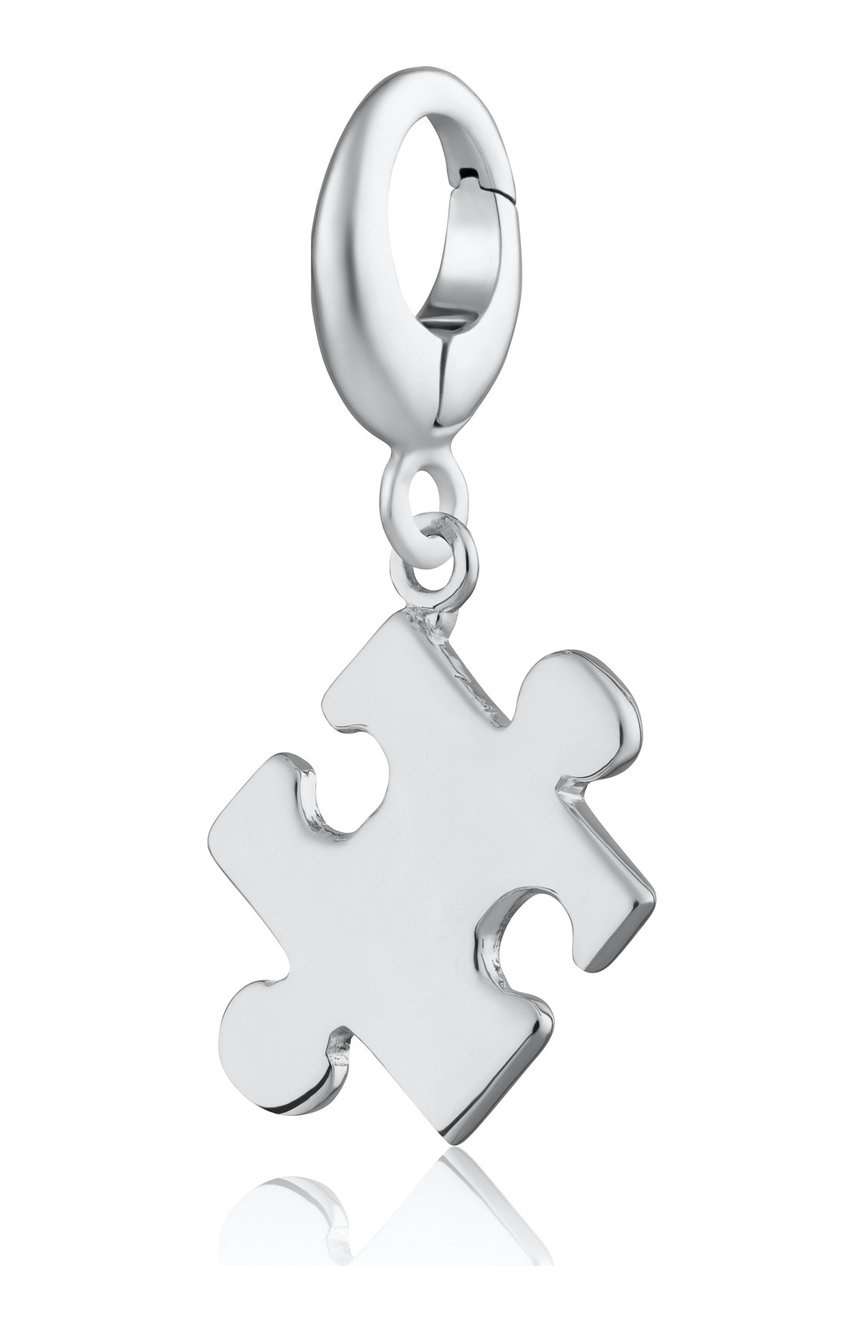 Lily Charmed Silver Jigsaw Charm