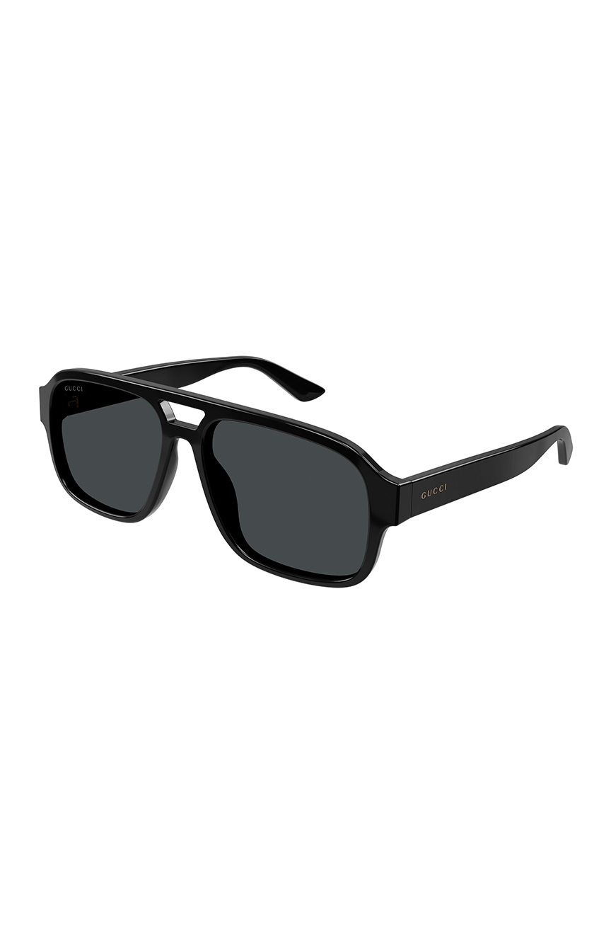 Gucci Men Navigator Black Sunglass | RivoliShop.com