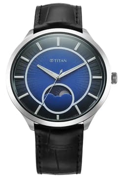 Titan Caelum Sun Moon Sub-Dial in Cobalt Blue - Stellar Edition