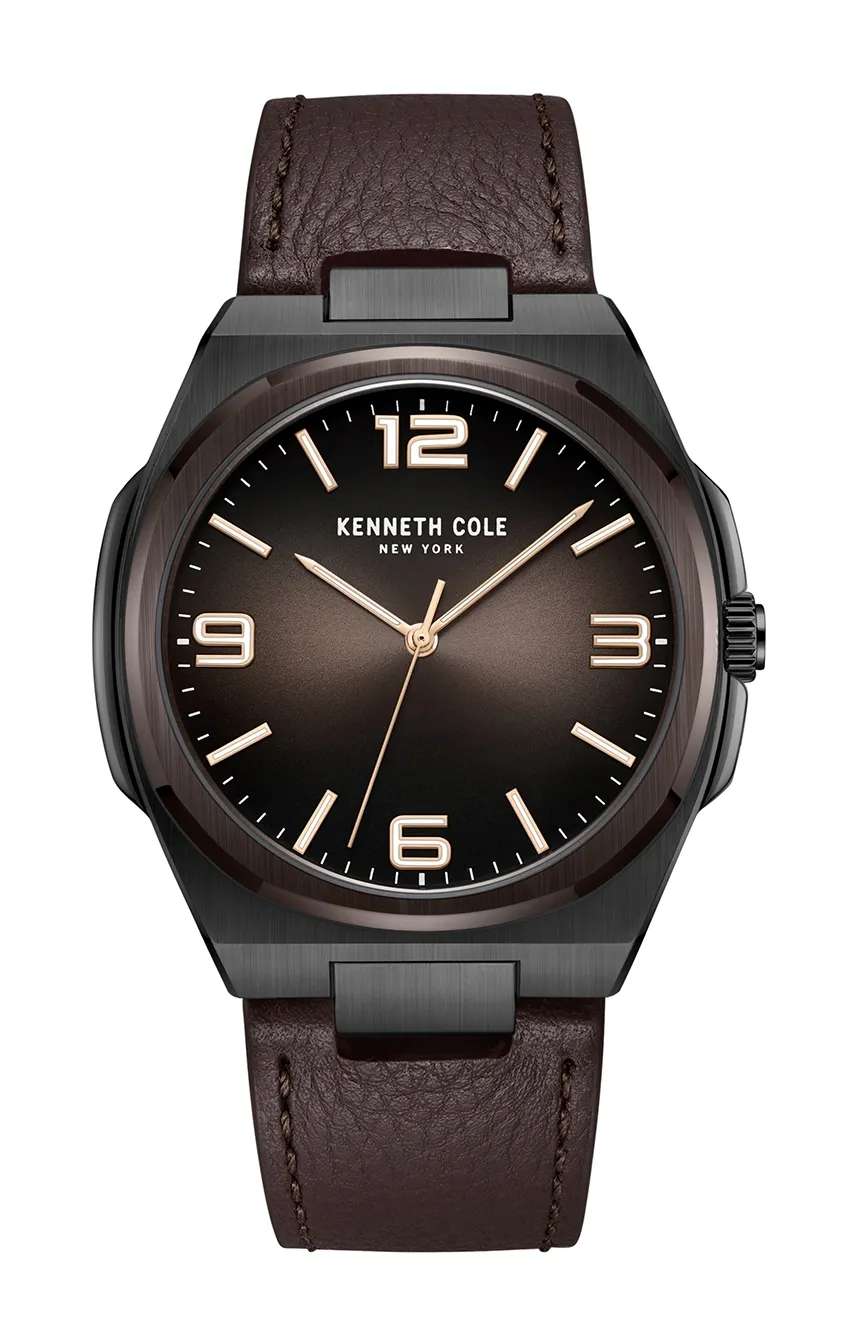 Kenneth Cole Kenneth Cole Mens Fashion Leather Quartz Watch KCWGA0015203