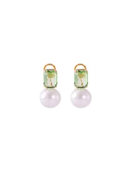 Madreperla Peridot stud earrings